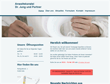 Tablet Screenshot of anwaltskanzlei-jung.de